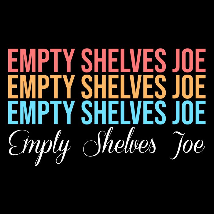 Empty Shelves Joe Retro Signature Mousepad