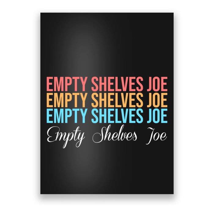 Empty Shelves Joe Retro Signature Poster