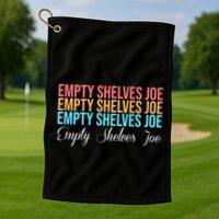 Empty Shelves Joe Retro Signature Golf Towel