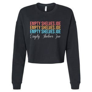 Empty Shelves Joe Retro Signature Cropped Pullover Crew