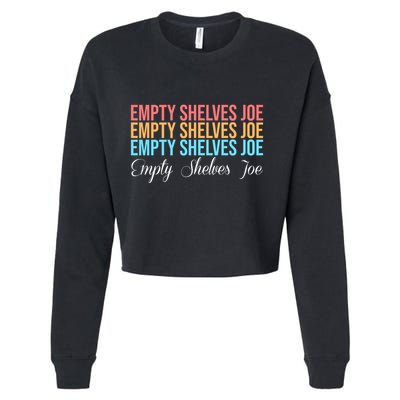 Empty Shelves Joe Retro Signature Cropped Pullover Crew
