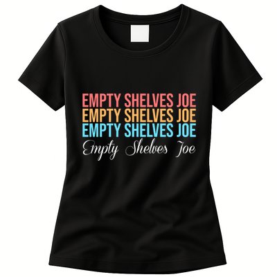 Empty Shelves Joe Retro Signature Womens T-Shirt