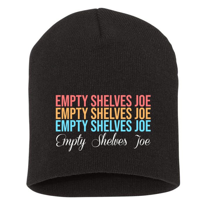 Empty Shelves Joe Retro Signature Short Acrylic Beanie