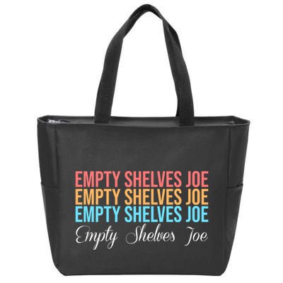 Empty Shelves Joe Retro Signature Zip Tote Bag