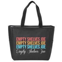 Empty Shelves Joe Retro Signature Zip Tote Bag