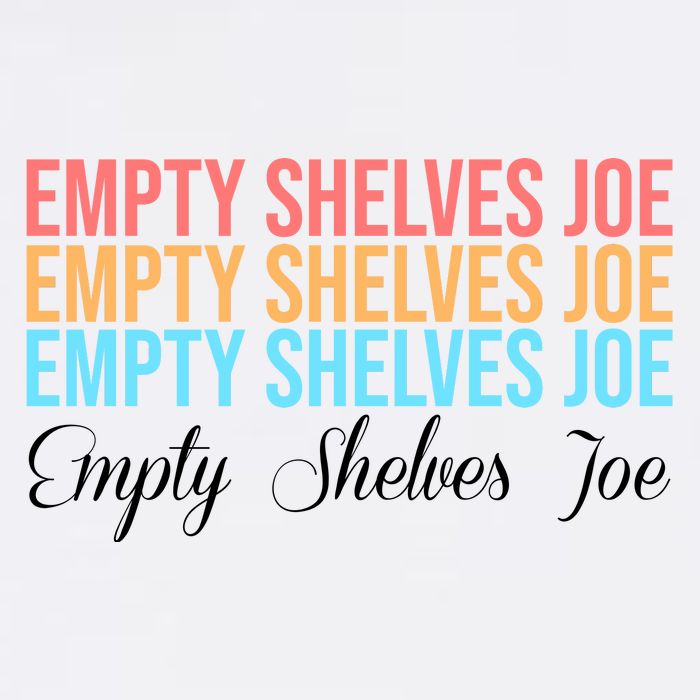 Empty Shelves Joe Retro Signature Garment-Dyed Sweatshirt