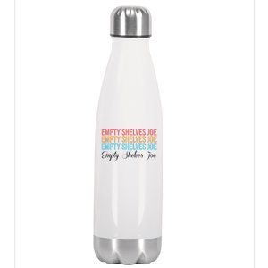 Empty Shelves Joe Retro Signature Stainless Steel Insulated Water Bottle