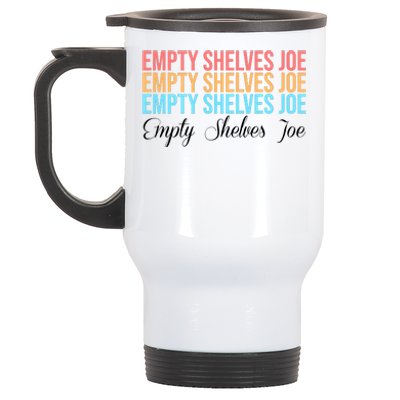 Empty Shelves Joe Retro Signature Stainless Steel Travel Mug