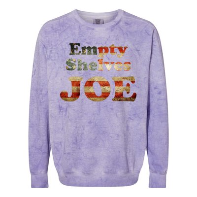 Empty Shelves Joe USA Blend Colorblast Crewneck Sweatshirt