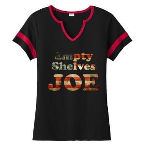 Empty Shelves Joe USA Blend Ladies Halftime Notch Neck Tee