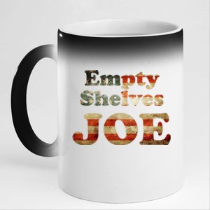 Empty Shelves Joe USA Blend 11oz Black Color Changing Mug