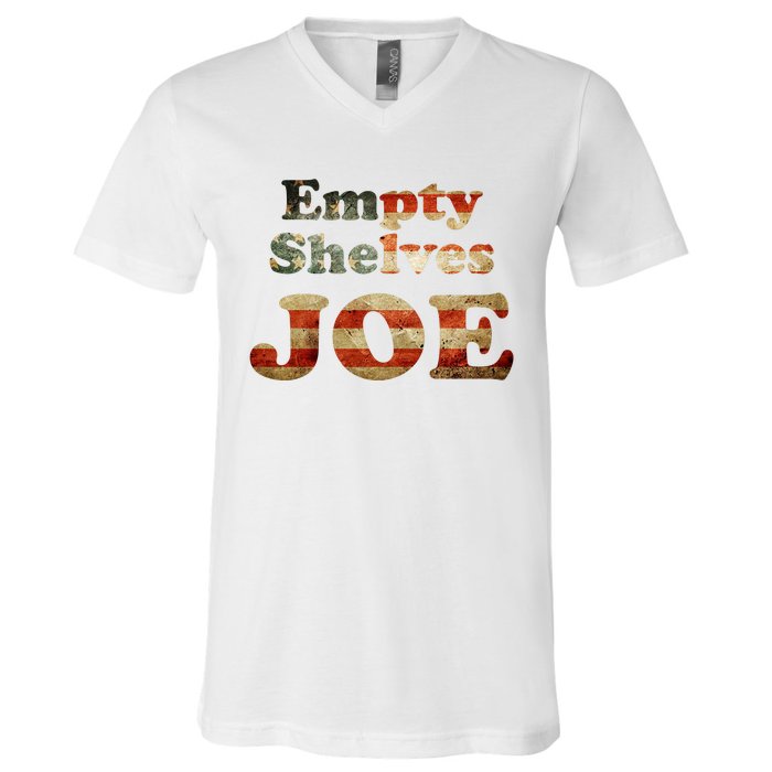 Empty Shelves Joe USA Blend V-Neck T-Shirt