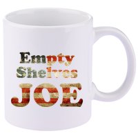 Empty Shelves Joe USA Blend 11oz C Handle Ceramic Mug