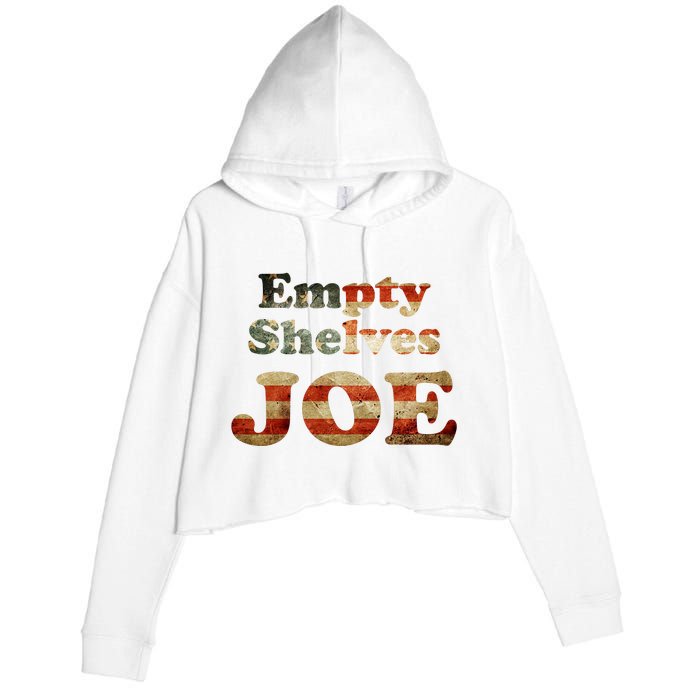 Empty Shelves Joe USA Blend Crop Fleece Hoodie