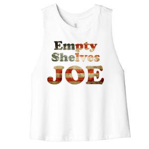 Empty Shelves Joe USA Blend Women's Racerback Cropped Tank