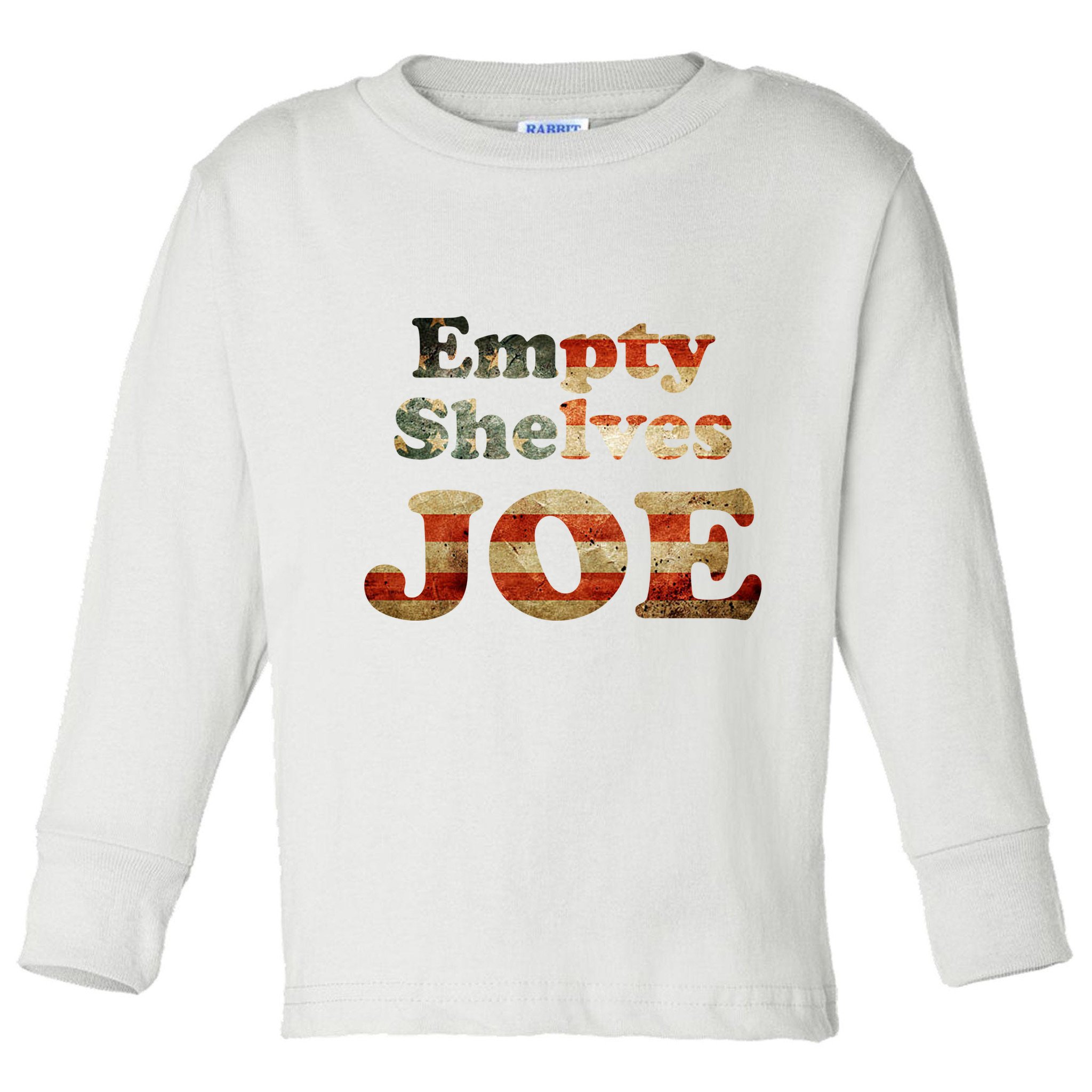 Empty Shelves Joe USA Blend Toddler Long Sleeve Shirt