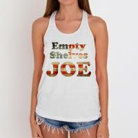 Empty Shelves Joe USA Blend Women's Knotted Racerback Tank