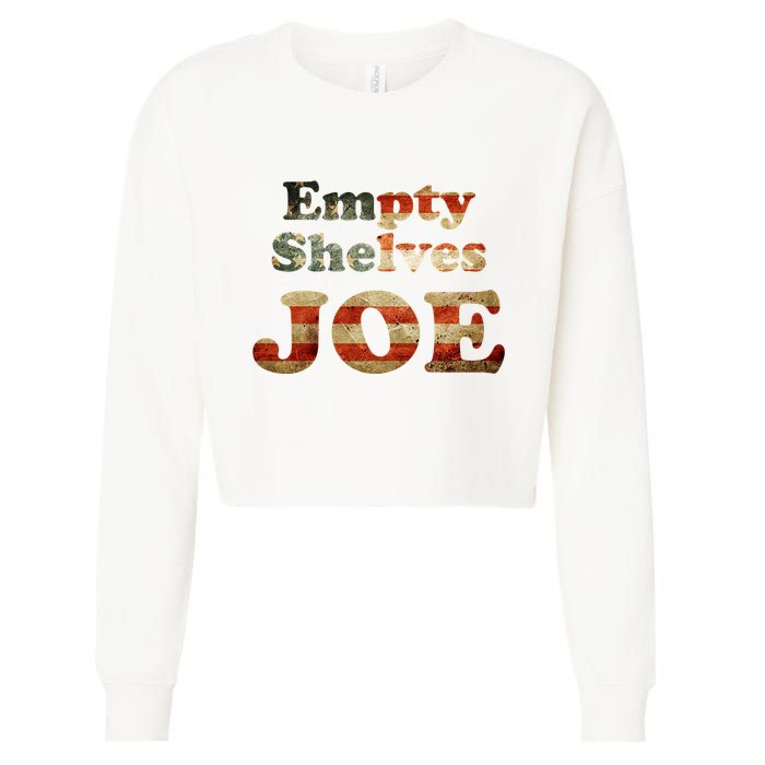 Empty Shelves Joe USA Blend Cropped Pullover Crew