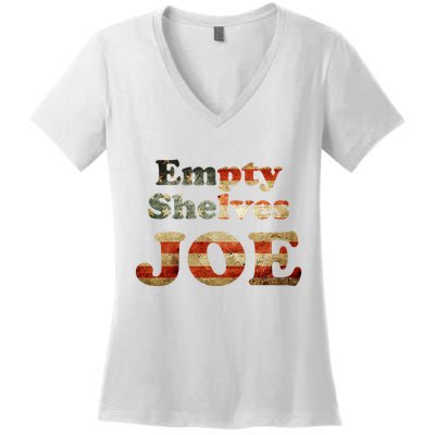 Empty Shelves Joe USA Blend Women's V-Neck T-Shirt