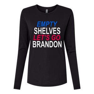 Empty Shelves Joe Let's Go Brandon Funny Anti Biden Womens Cotton Relaxed Long Sleeve T-Shirt