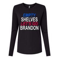 Empty Shelves Joe Let's Go Brandon Funny Anti Biden Womens Cotton Relaxed Long Sleeve T-Shirt