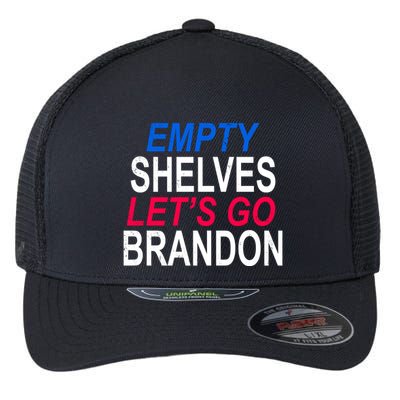 Empty Shelves Joe Let's Go Brandon Funny Anti Biden Flexfit Unipanel Trucker Cap
