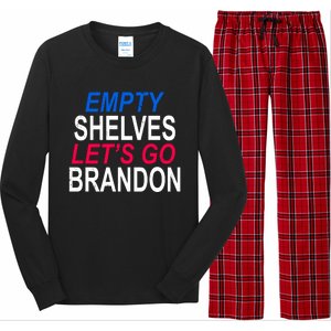 Empty Shelves Joe Let's Go Brandon Funny Anti Biden Long Sleeve Pajama Set