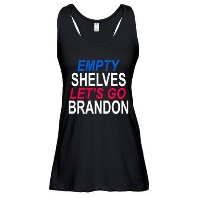 Empty Shelves Joe Let's Go Brandon Funny Anti Biden Ladies Essential Flowy Tank
