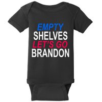 Empty Shelves Joe Let's Go Brandon Funny Anti Biden Baby Bodysuit