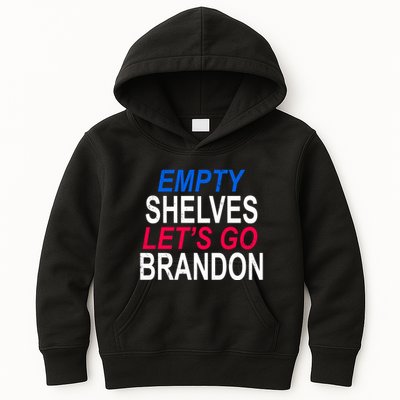 Empty Shelves Joe Let's Go Brandon Funny Anti Biden Kids Hoodie