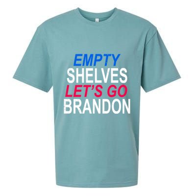 Empty Shelves Joe Let's Go Brandon Funny Anti Biden Sueded Cloud Jersey T-Shirt