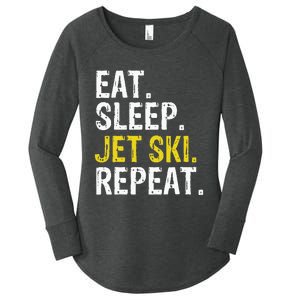 Eat Sleep Jet Ski Repeat Gift Skiing Women's Perfect Tri Tunic Long Sleeve Shirt