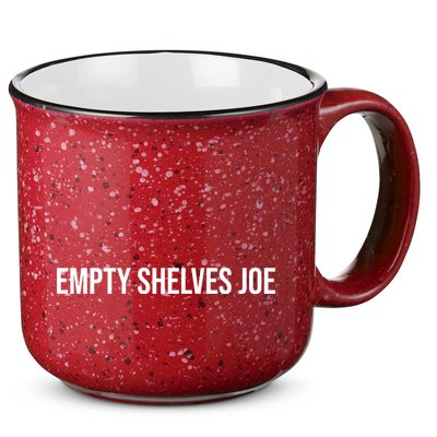 Empty Shelves Joe, Pro Republican, Anti Biden Simple Text 15oz Campfire Ceramic Mug