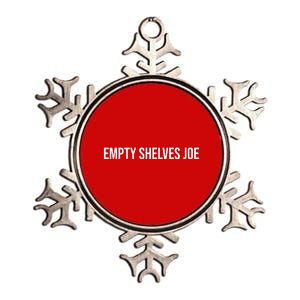 Empty Shelves Joe, Pro Republican, Anti Biden Simple Text Metallic Star Ornament