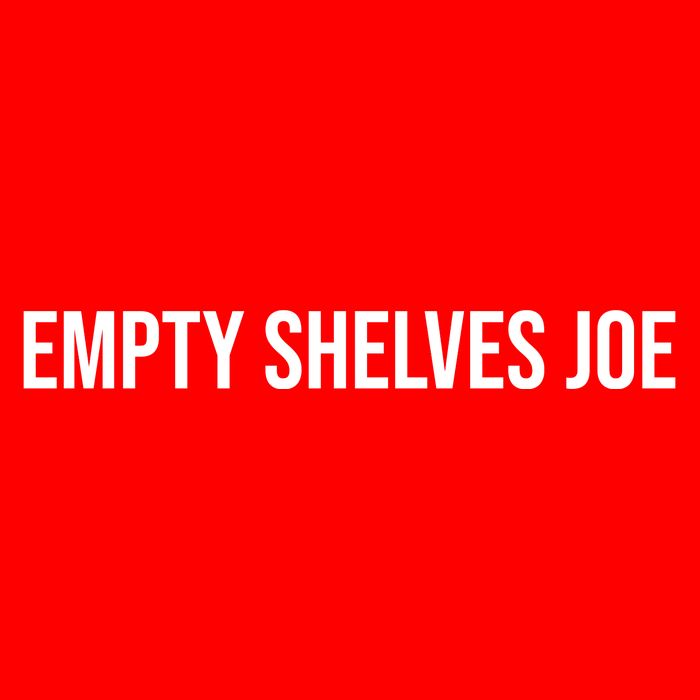 Empty Shelves Joe, Pro Republican, Anti Biden Simple Text Women's V-Neck T-Shirt