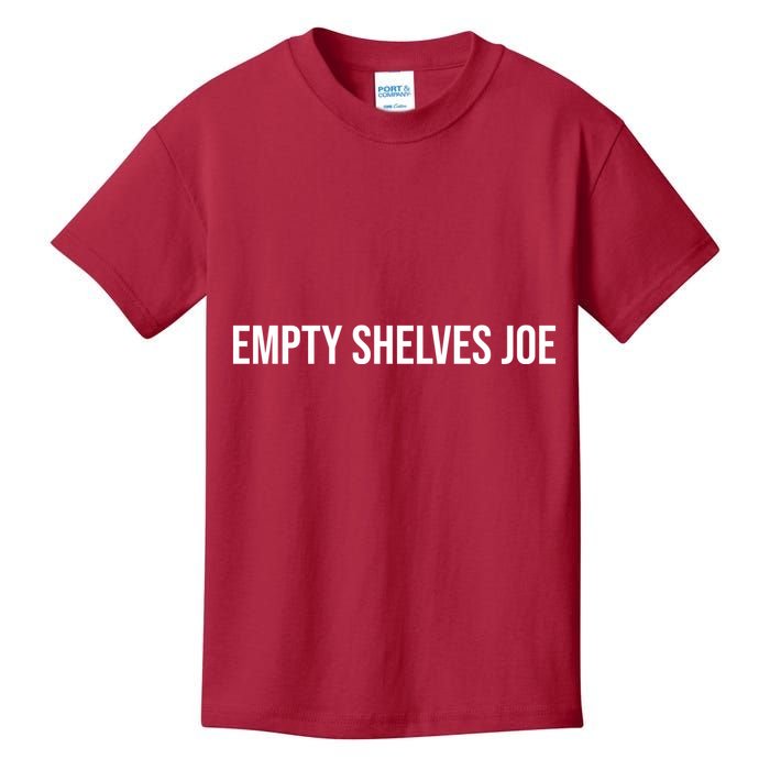 Empty Shelves Joe, Pro Republican, Anti Biden Simple Text Kids T-Shirt