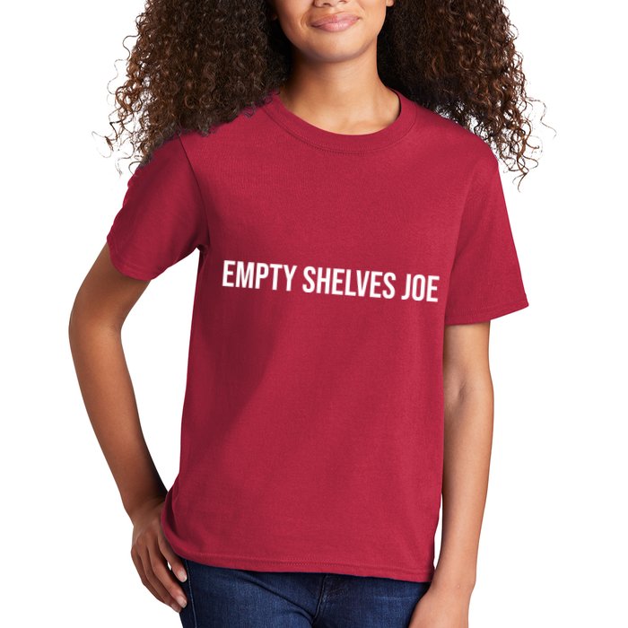 Empty Shelves Joe, Pro Republican, Anti Biden Simple Text Kids T-Shirt