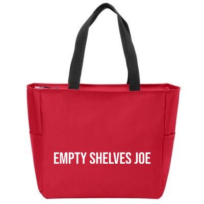 Empty Shelves Joe, Pro Republican, Anti Biden Simple Text Zip Tote Bag
