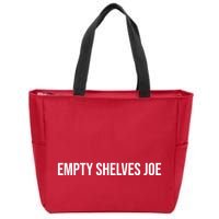 Empty Shelves Joe, Pro Republican, Anti Biden Simple Text Zip Tote Bag