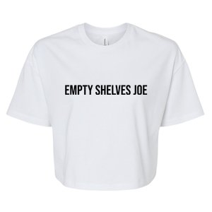 Empty Shelves Joe, Pro Republican, Anti Biden Simple Text Bella+Canvas Jersey Crop Tee