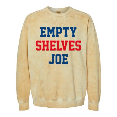 Empty Shelves Joe Republican Anti Biden Design Colorblast Crewneck Sweatshirt