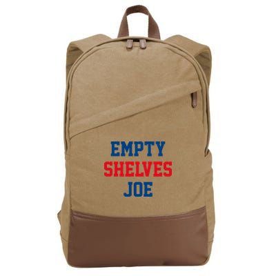 Empty Shelves Joe Republican Anti Biden Design Cotton Canvas Backpack