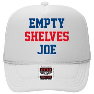 Empty Shelves Joe Republican Anti Biden Design High Crown Mesh Back Trucker Hat