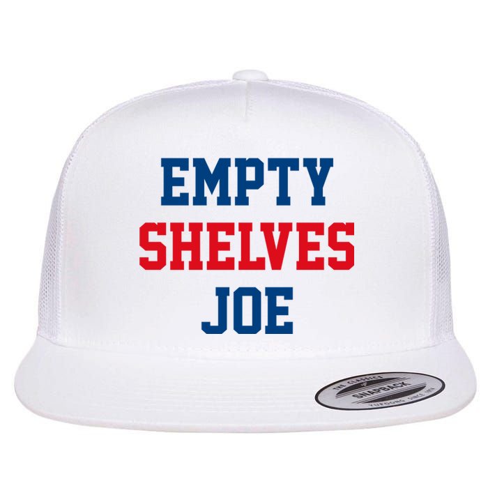 Empty Shelves Joe Republican Anti Biden Design Flat Bill Trucker Hat