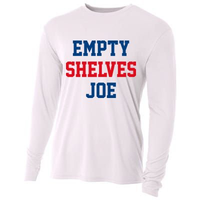 Empty Shelves Joe Republican Anti Biden Design Cooling Performance Long Sleeve Crew