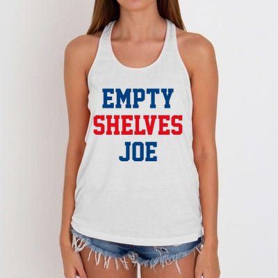 Empty Shelves Joe Republican Anti Biden Design Women's Knotted Racerback Tank