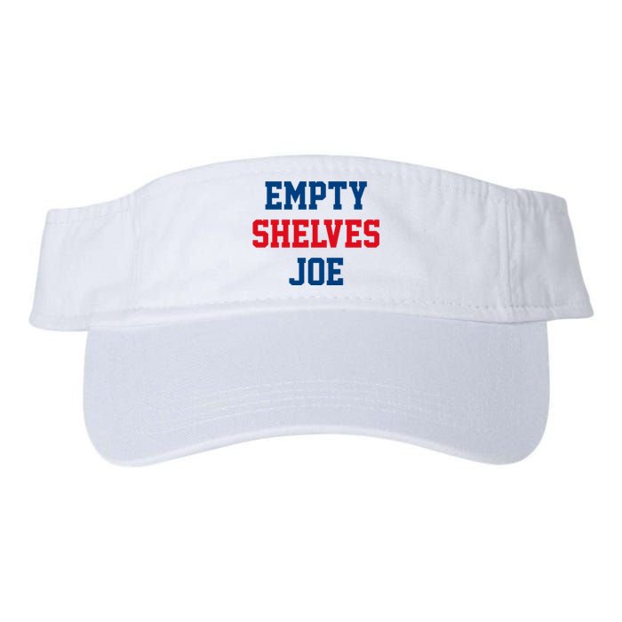 Empty Shelves Joe Republican Anti Biden Design Valucap Bio-Washed Visor