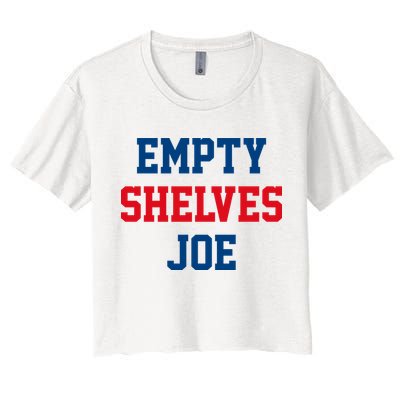 Empty Shelves Joe Republican Anti Biden Design Crop Top