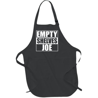 Empty Shelves Joe Parody Spoof Logo Full-Length Apron With Pockets