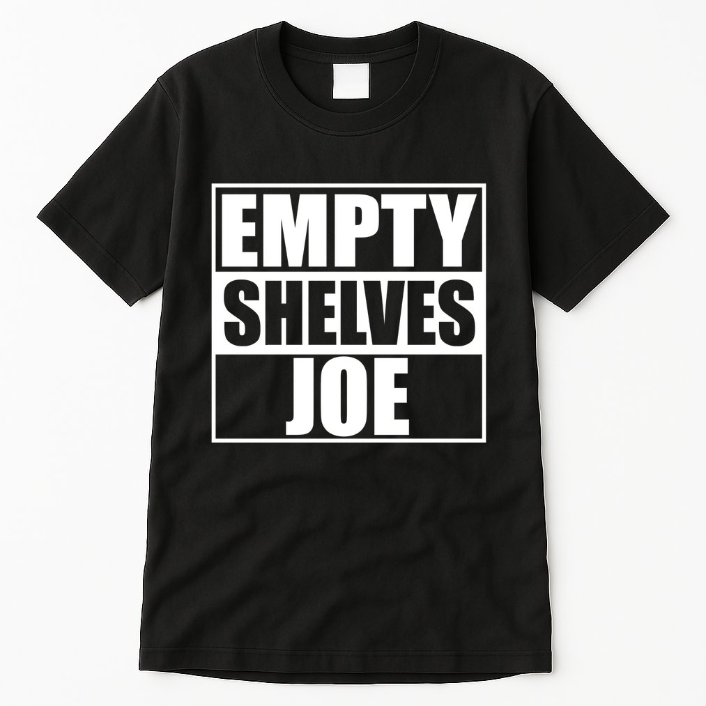 Empty Shelves Joe Parody Spoof Logo Tall T-Shirt